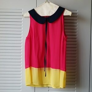 NWOT Peter Pan collar Summer Top